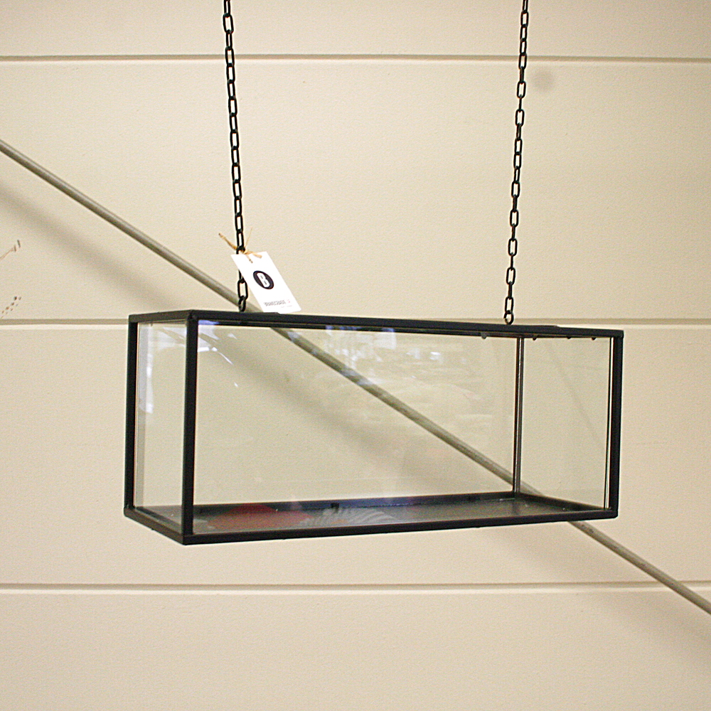 Deko Objekt Vitrine zum Hängen ca. B58 x T22 x H24 cm