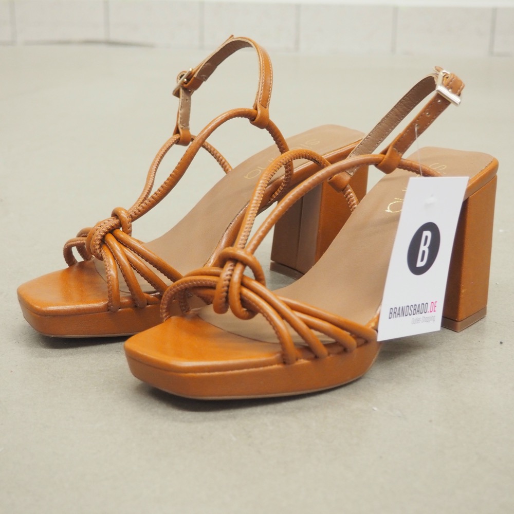 Sandalette Sandale cognac Gr. 39
